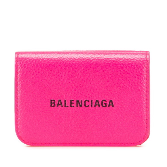 Balenciaga Leather Tri Pink Wallet - Picture 1 of 8